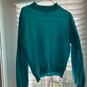Charter club, turquoise blue cashmere sweater